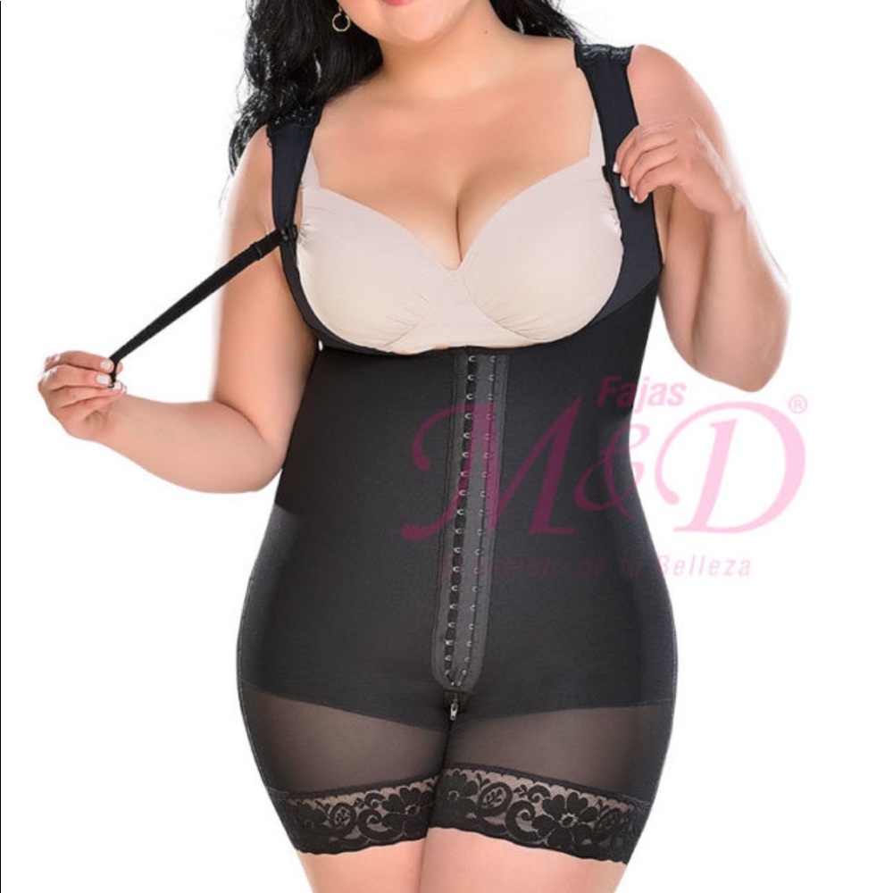 FAJAS COLOMBIANAS M&D Short girdle Beige M Black L - Picture 5 of 10